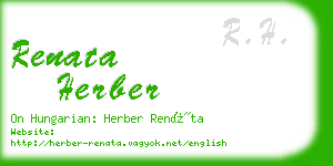 renata herber business card